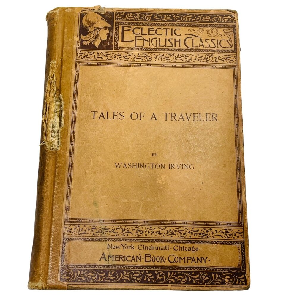 Tales Of A Traveler By Washington Irving 1894 Antique Book Eclectic English Clas